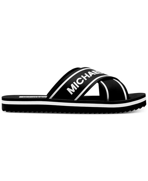 michael michael kors sparrow slide sandals|Michael Kors summer mid sandals.